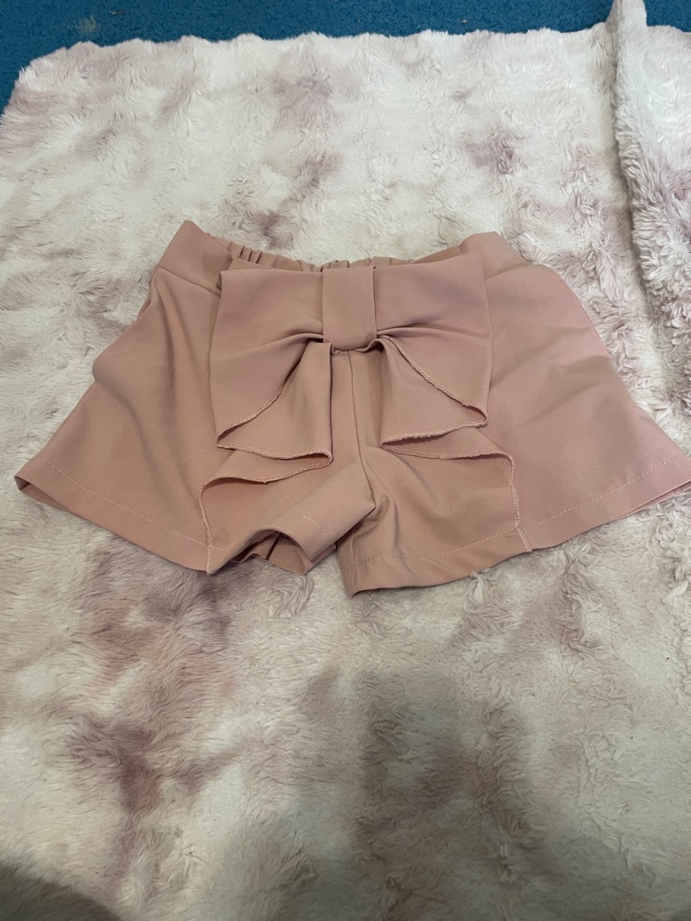 Pink Bow Front Women's Shorts